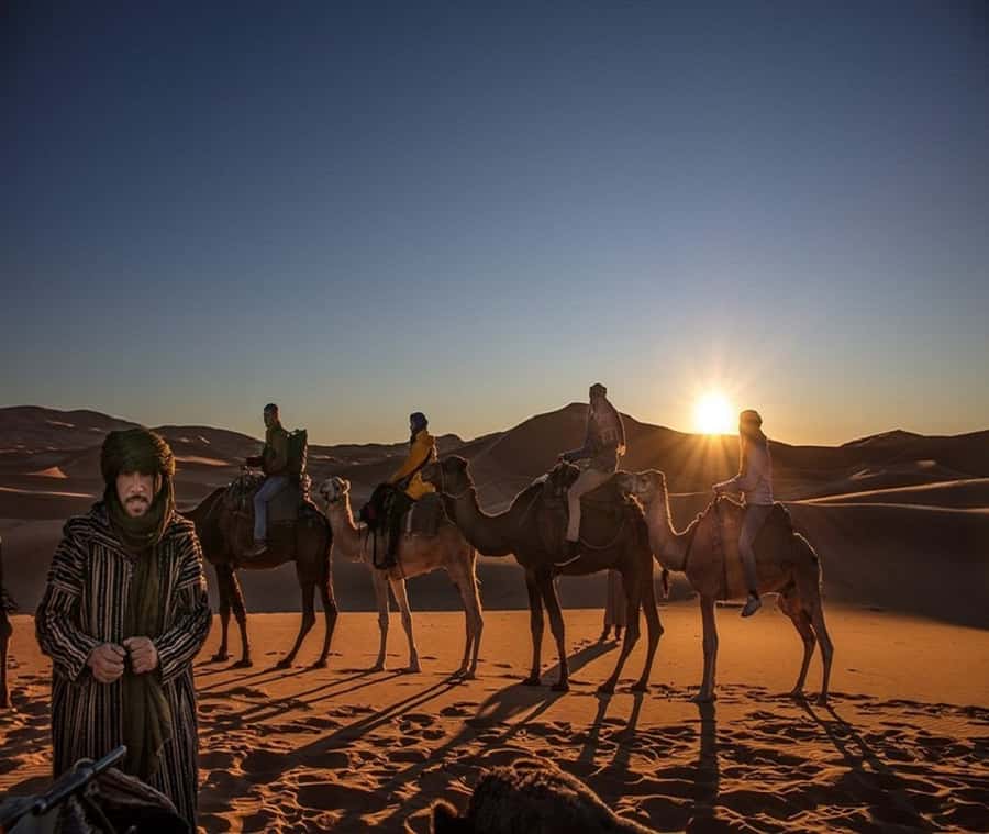 1 night Camel Trek in Merzouga Desert - Timing and the feel of the 1-day route from Lac du Sahara