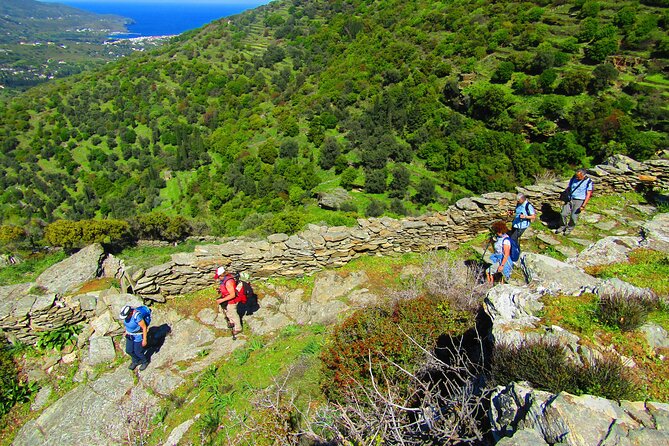 10-Day Inn-to-Inn Self-Guided Trekking Holiday Andros Trail - Cyclades - Day 2: Froussei Valley to Gavrio—watermills, a ravine, and a climb to ~600 m