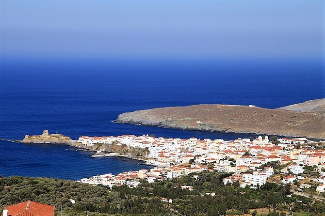 10-Day Inn-to-Inn Self-Guided Trekking Holiday Andros Trail - Cyclades - Day 3: Agios Petros Tower to Batsi—Hellenistic power and clear bay water