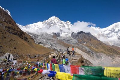 14-Day Private Annapurna Base Camp Trek - Route snapshot: from Pokhara rise to Base Camp at 4,230m