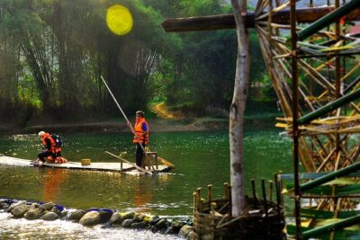 2 Days Pu Luong Offbeat Trekking Best for Mountain Lovers - Day 2: water wheels, bamboo rafting, and a rice-field loop