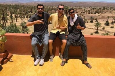 2 Days Trek to Atlas Mountains berber villages - Day 1 route: villages first, then the Azzaden River and overnight
