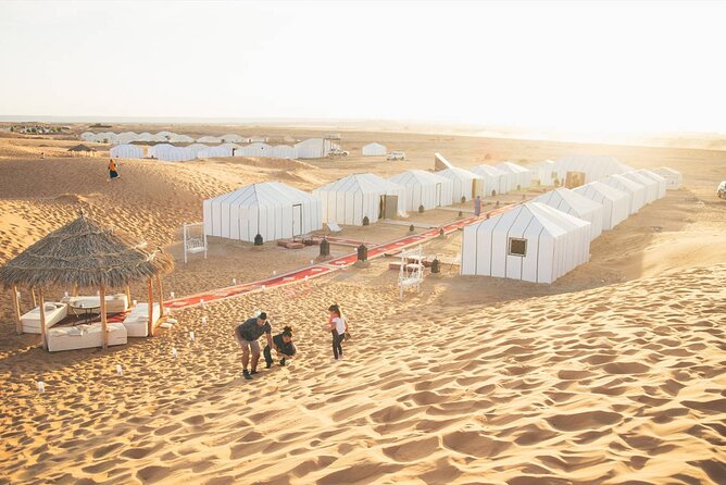 3 Days Merzouga Sahara Tour & Camel Trek - Merzouga camels and the desert camp: sunset, stars, and an early wake-up