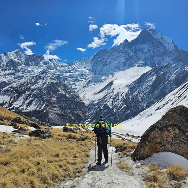 5-Day Annapurna Base Camp Trek with Natural Hot Springs - Reaching Annapurna Base Camp: The Machhapuchhre Base Camp Detour