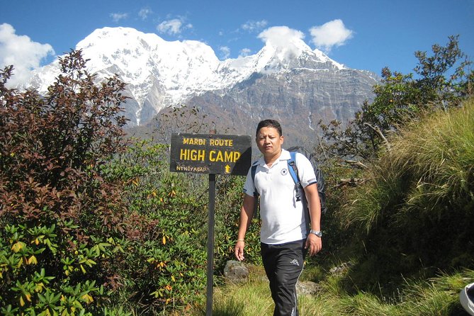 5 Days Mardi Himal Base Camp Trek - Low Camp and Fishtail mountain on Day 2