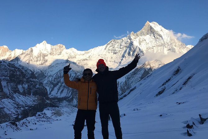 Annapurna base camp trek 5 Days - Day 5: Upper Sinuwa Again—Sunrise Over Machhapuchare and Annapurna