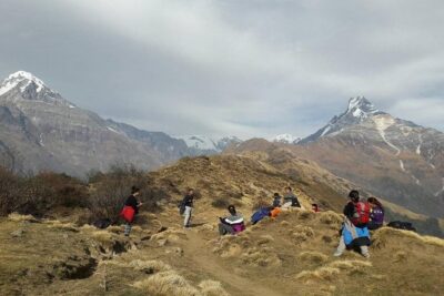 Annapurna: Mardi Himal Base Camp Trek - Day 2 through villages and forest to Mardi Himal