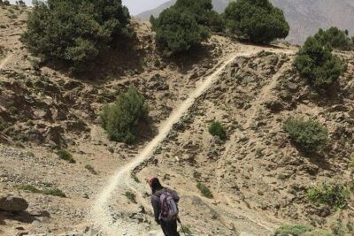 Atlas Mountains, Two Valleys & Berber villages 2 days trek - Day 1: uphill to Tizi n’ Tamatert (2300m) and onward to Imnane Valley