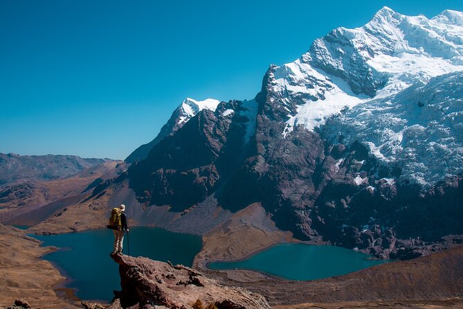 Ausangate and Rainbow Mountain Trek – 3 Days / 2 Nights - Day 2: Puca Pass, glacial lagoons, and Warmisaya’s 360-degree view