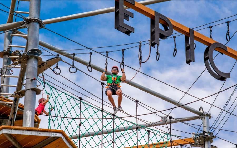Castle Rock: The EDGE Epic Sky Trek - First Look: A Sky Jungle Gym, Not a One-Trick Ride