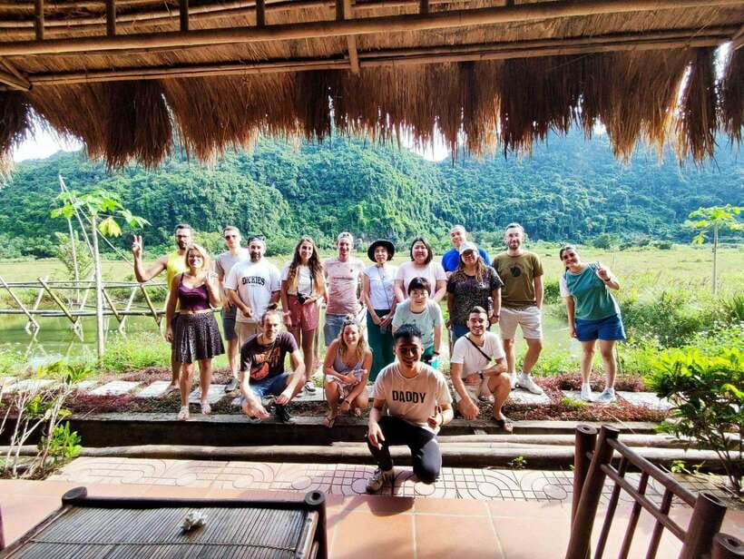 Cat Ba National Park Full Day Guide Tour Trekking & Kayaking - Frog Pond stop: Va Nuoc trees, fish, and a much-needed breather