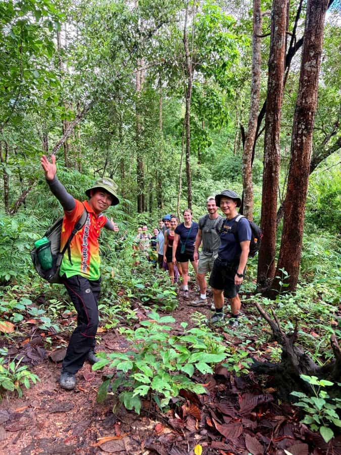Chiang Mai: 2-Days Jungle Trek, Waterfalls and Karen Village - Getting to the trailhead: pickup, market stop, and early pacing