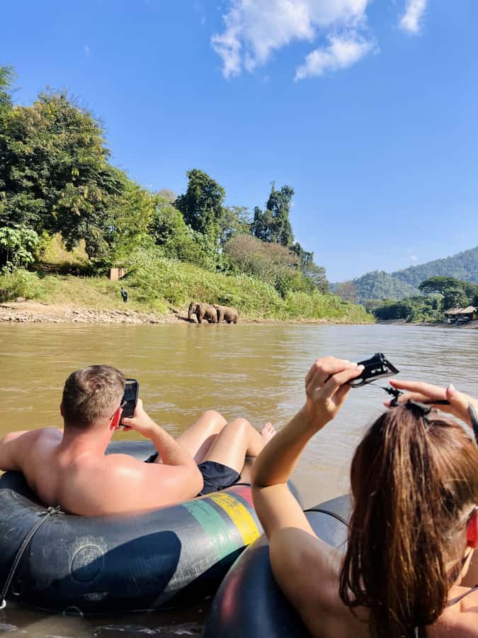 Chiang Mai Full-Day: Trekking, Tubing & Elephant Observation - Mae Taeng River Tubing Near Elephant Nature Park: Easy Water Fun With Safety Built In