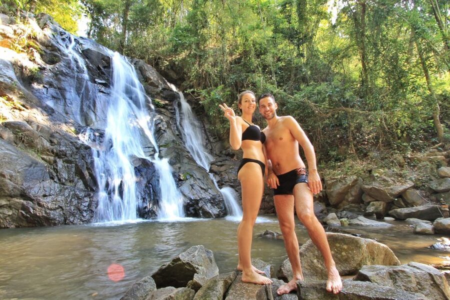 Chiang Mai: Guided Jungle and Waterfall Trek with Transfer - From Chiang Mai pickup to Mae Taeng: the van ride isn’t wasted time