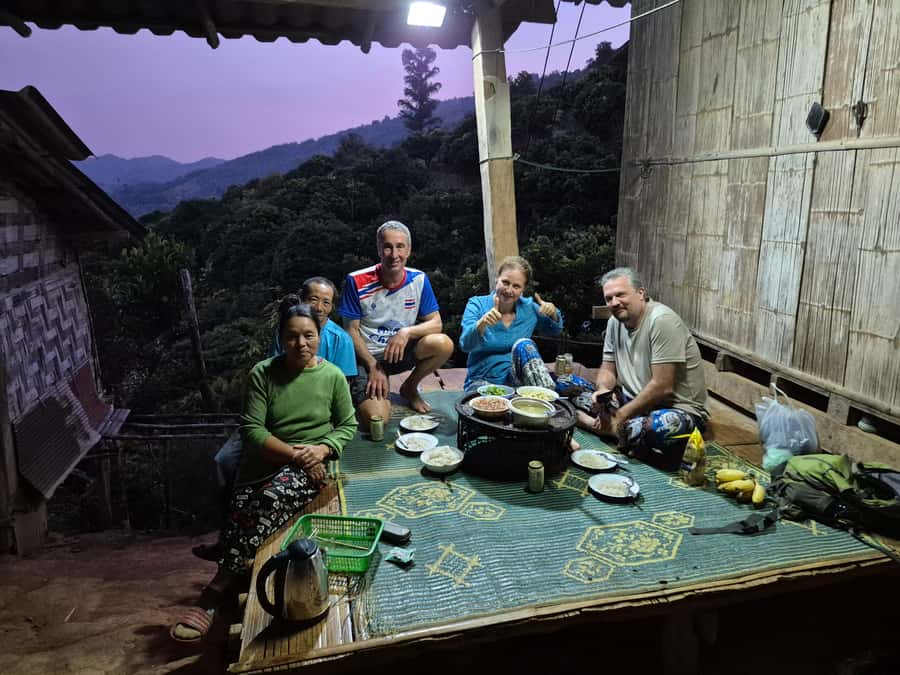 Chiang Rai: 2-Day Jungle Trek only walk with Waterfall - Food and sleep: what included meals usually mean on a homestay trek