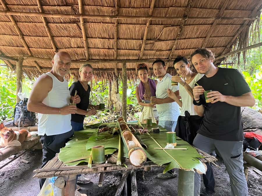 Chiang Rai: Jungle Adventure-Group Trekking & Bamboo Cooking - Hill-tribe village visits: Lahu, Akha, and China Village stops