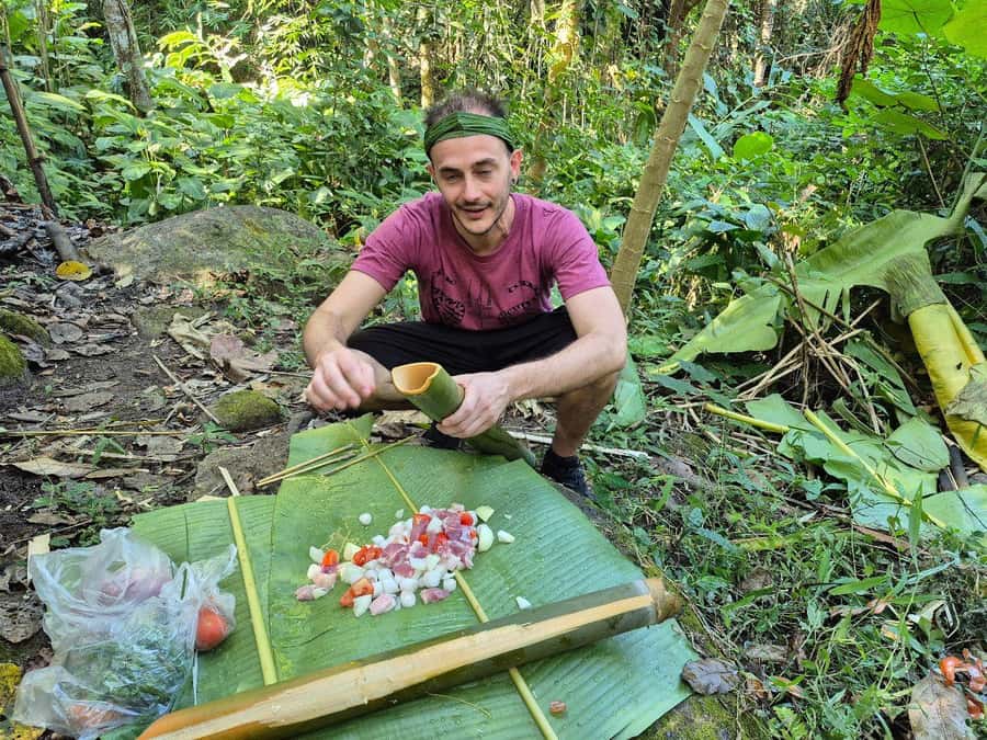 Chiang Rai Jungle Trek & Bamboo Tube Cooking Adventure - Waterfall swim time: cool off, then keep walking