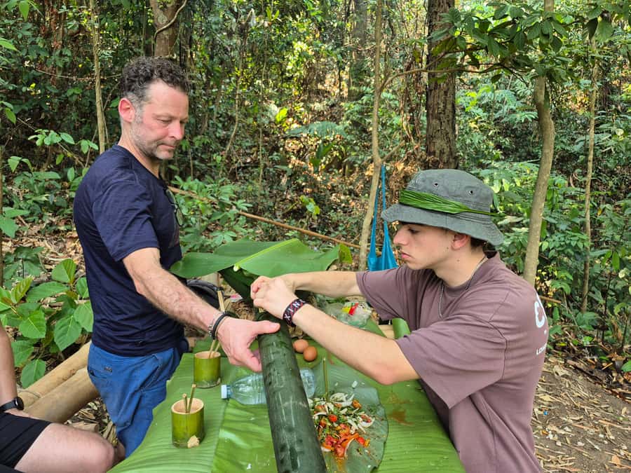 Chiang Rai Jungle Trek & Bamboo Tube Cooking Adventure - Pasoet Hot Spring: the payoff for your legs