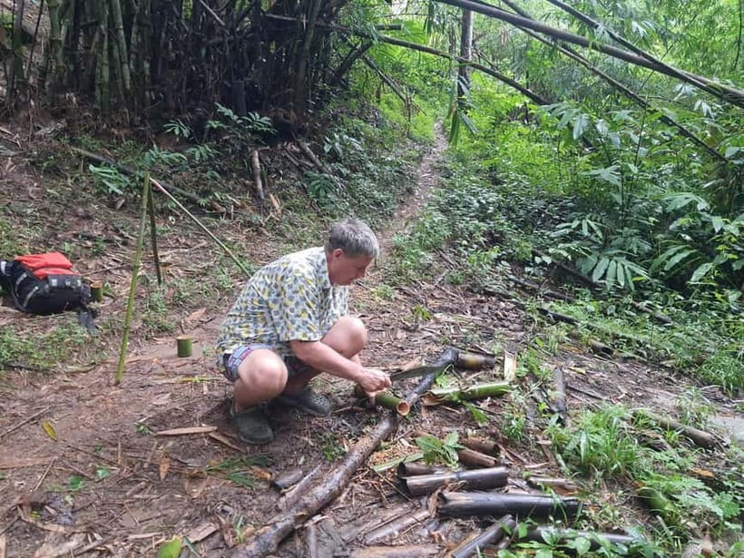 Chiang Rai Trek:Jungle Hike, Bamboo-Cooked Lunch & Boat Ride - Bamboo cups Thai lunch: hands-on cooking, not just eating
