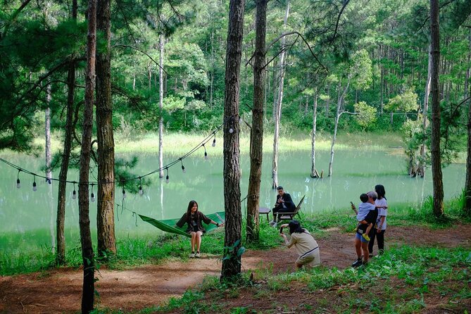 Combo Activity Trekking, Sup Paddling, Camping and Canyoning - Forest walking, lake time, and cliffside thrills in Da Lat