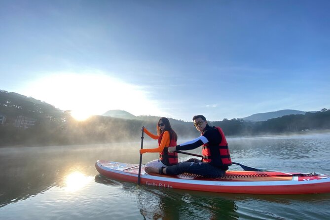 Combo Activity Trekking, Sup Paddling, Camping and Canyoning - Tuyen Lam Lake: swimming plus SUP/kayak time you’ll remember