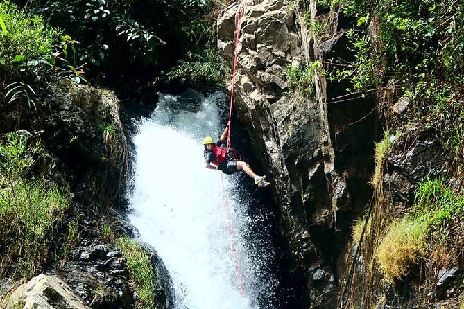 Combo Activity Trekking, Sup Paddling, Camping and Canyoning - Datanla Waterfall canyoning/abseiling: where safety and skill shine