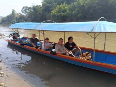 Cultural trekking and boat trip - Long-tail boat on the Mae Kok River and the Buddha cave views