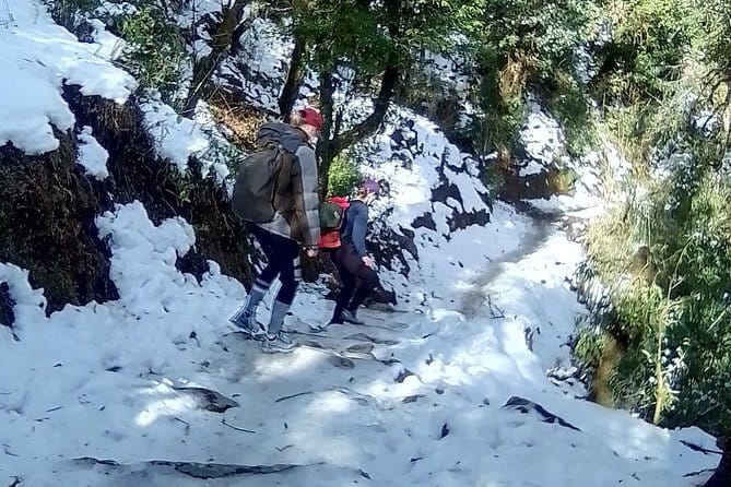 Dancing in the Manaslu Circuit Trek - Day 4: Deng to Namrung, Prok Village and Mani Walls