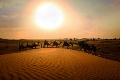 Dubai Sunset Camel Trekking With BBQ Dinner - Sunset Camel Trekking: Choosing 30 vs 45 Minutes on the Sand