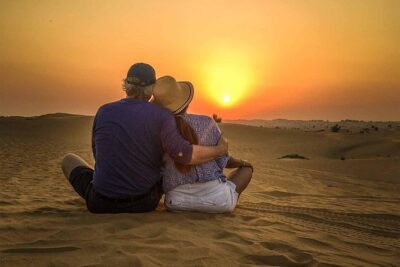 Dubai Sunset Camel Trekking with Shows & BBQ Dinner - Hotel pickup and the 4WD drive into the desert