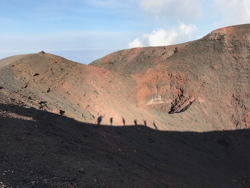 Etna: Craters of the 2002 Eruption Trekking Experience - Summit craters: looking over the edge, then stepping into the sandy channel