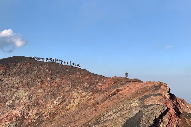 Etna excursion 3000 meters with 4x4 cable car and Trekking - Stop 4: Summit craters and gas plumes before you descend