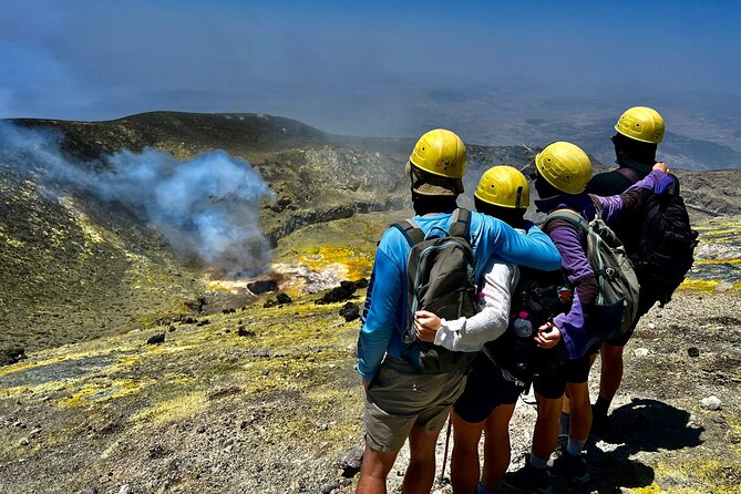 ETNA Summit Craters Trekking - Gear included on Etna: the real value of boots, softshell, and helmet