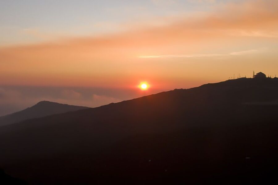 Etna Sunset Tour: Volcano trek, Cave & tasting from Catania - The sunset viewpoint over Valle del Bove