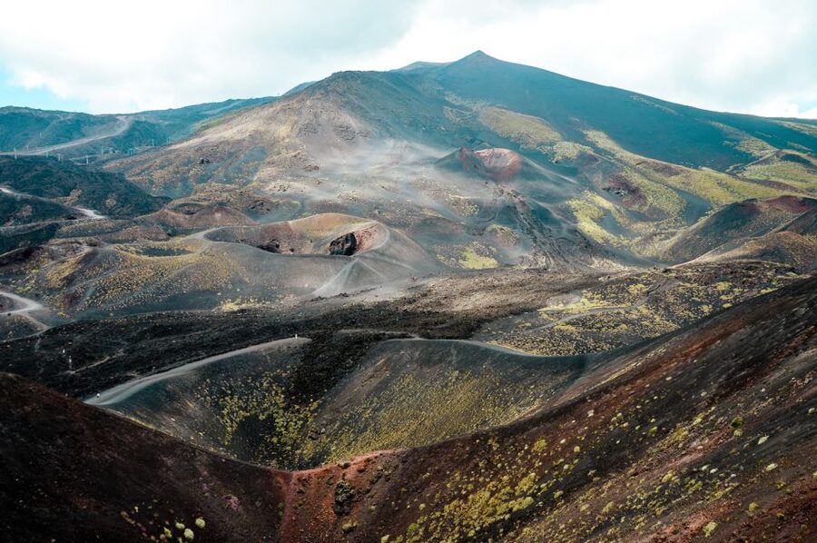 Etna Sunset Tour: Volcano trek, Cave & tasting from Catania - Pickup van and the Enoteca tasting warm-up