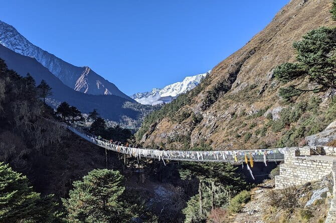 Everest Base Camp Trek | Deluxe Lodges | Both Way Helicopter Ride - Tengboche Gompa to Pangboche: Where Spiritual Stops Meet Big Mountain Faces