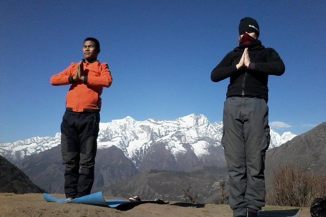 Everest Base Camp Yoga Trek - 15 Days - Kathmandu setup: Monkey Temple to Boudhanath before the climb