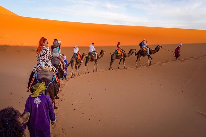 Fes to Sahara Desert 2-Day Tour: Camel Trek, Berber Camp & Sunset - Sunset over the dunes: the moment that makes the whole drive worth it