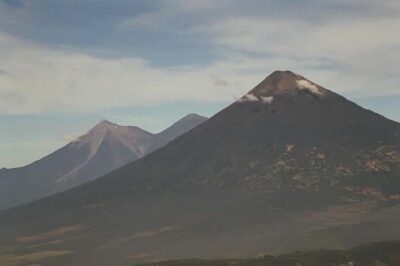 From Antigua: Pacaya Volcano Trek - Getting There: Shared Minivan Pickup and the Bumpy Part
