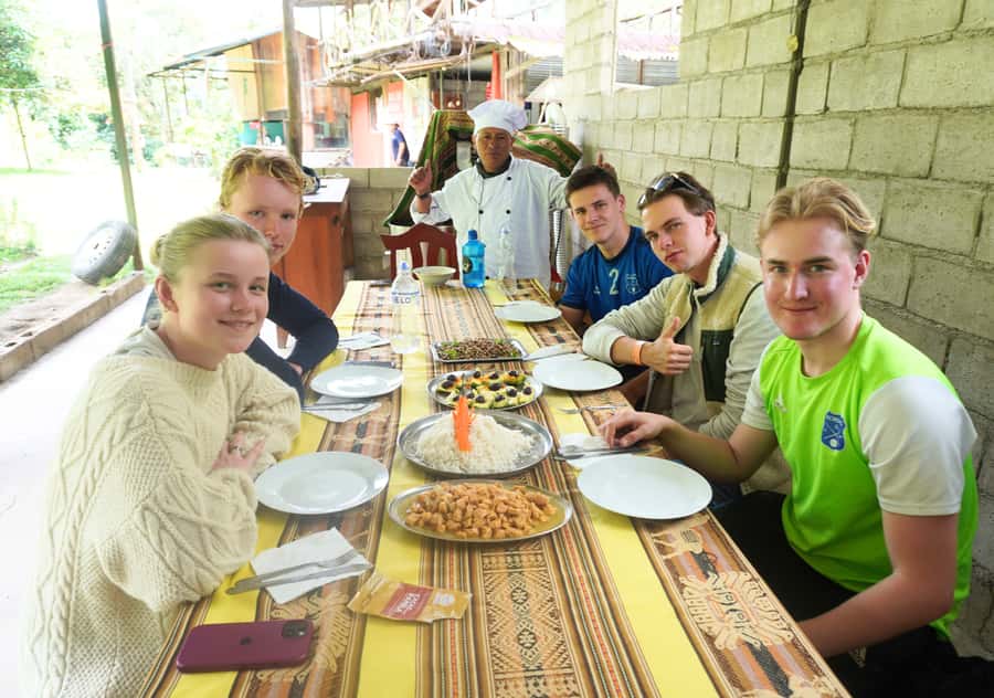 From Cusco: Salkantay Trek to Machu Picchu 5D/4N or 4D/3N - Day 3: Santa Teresa rainforest trails, La Playa buffet, and Cocalmayo hot springs