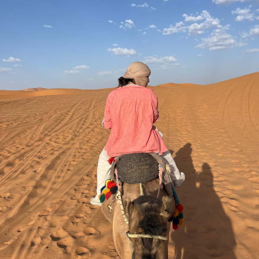 From Fes: 3 Day Magical Desert Camel Trek To Marrakech - Sunset camel ride in Erg Chebbi: the moment you came for