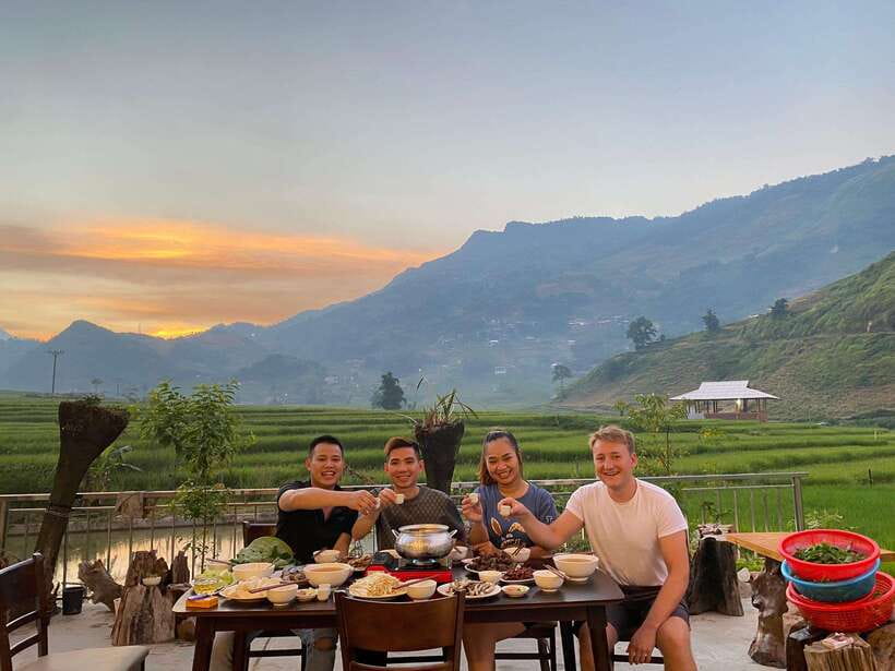 From Hanoi: Trek and Stay: 3-Day Sapa Highlands Adventure - Day 1: Cat Cat Village, a waterfall stop, and Sin Chai