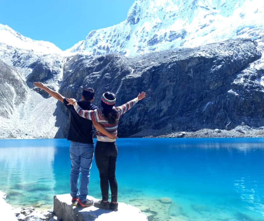 From Huaraz: Lake 69 Trek Day Tour - White Mountain Range - Lake 69 at 4,600m: Photos, Time to Rest, Then the Descent
