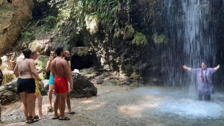 From Kalkan: Saklikent Gorge and Gizlikent Waterfall Trek - Saklıkent National Park: walking inside a canyon that feels huge
