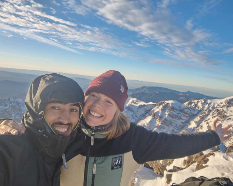 From Marrakesh: 2-Day Mount Toubkal Trek - Day one in the Ait Mizane Valley: Aremd, Sidi Chamarouch, and climbing above the snow line