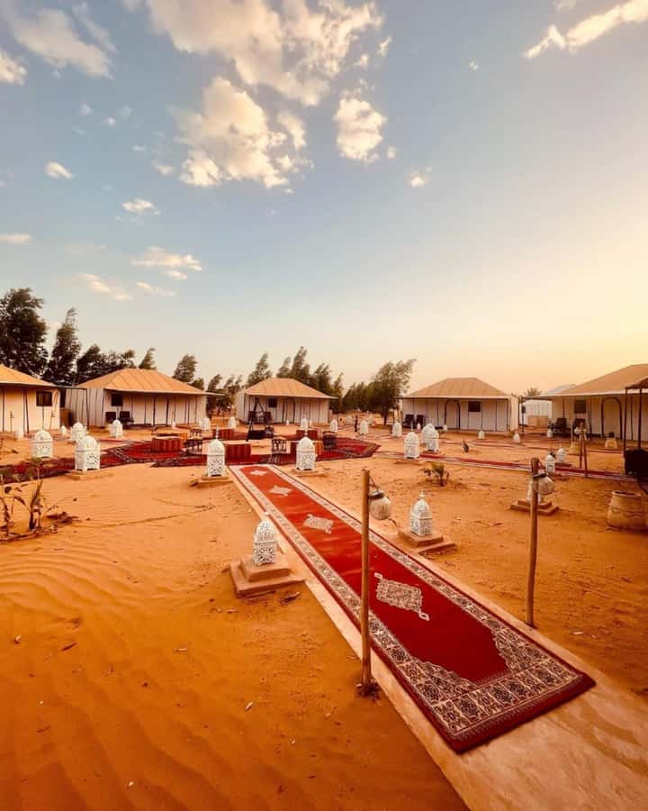 From Merzouga: Overnight Camel Trek over Erg Chebbi Dunes - From Kasbah Mohayut to Camel Park: How the Day Starts