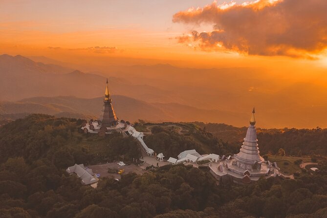 Full-Day Doi Inthanon National Park Tour with Trek and Pagodas - King’s and Queen’s Pagodas: pretty architecture, but newer than you might expect