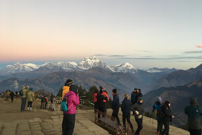 Ghorepani Poon Hill Trek 6-Days - Poon Hill sunrise at 3,210 m: Dhaulagiri, Annapurna, Ganesh, and the rest