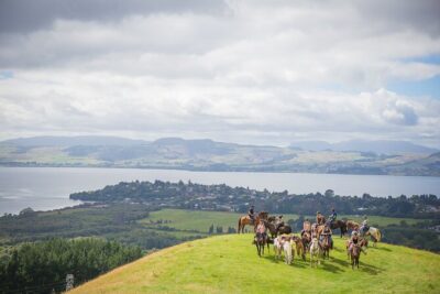 Guided Horse Trekking from Rotorua - The route details: farmland tracks, native bush, and uneven footing