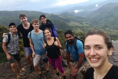 Knuckles Leopard trail Trek from Kandy - Tea trail uphill: gravel paths, bush forest, and endemic spotting